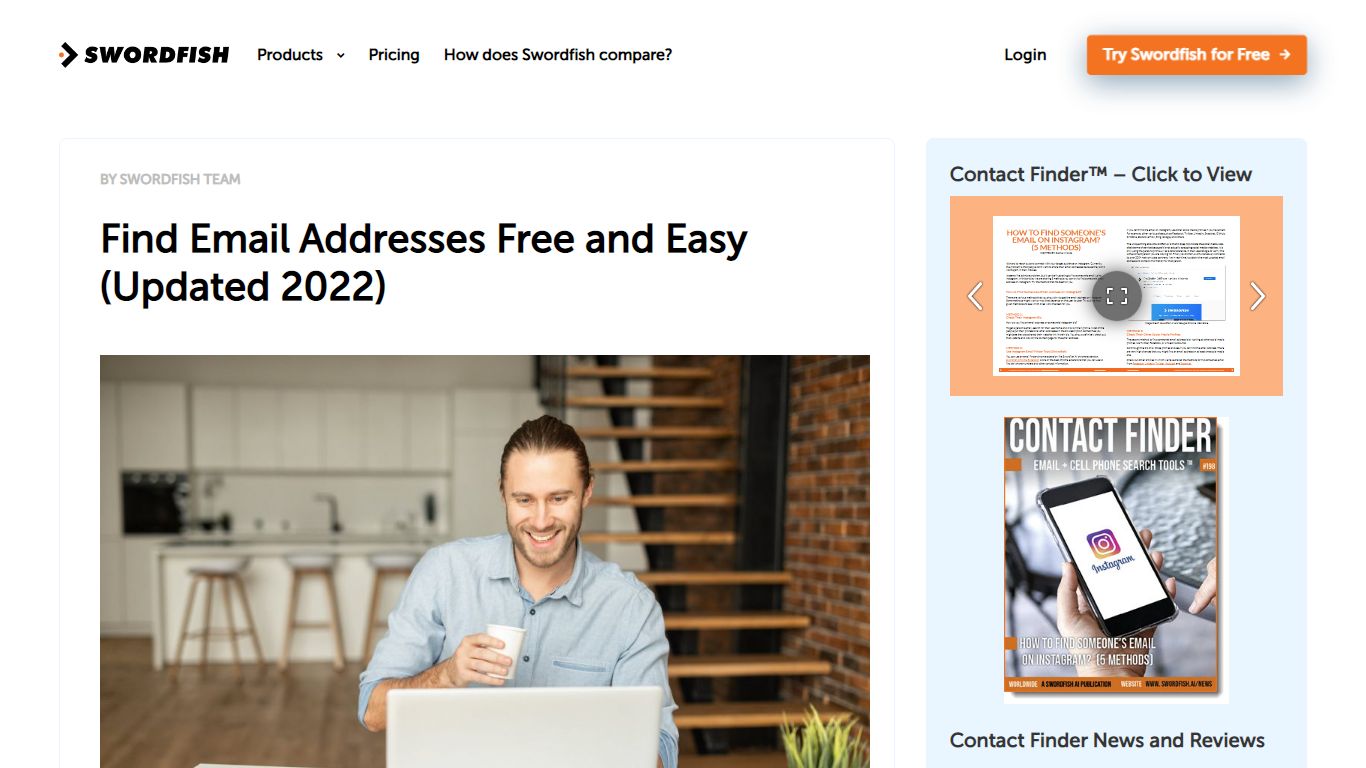 Find Email Addresses Free and Easy (Updated 2022) - Swordfish